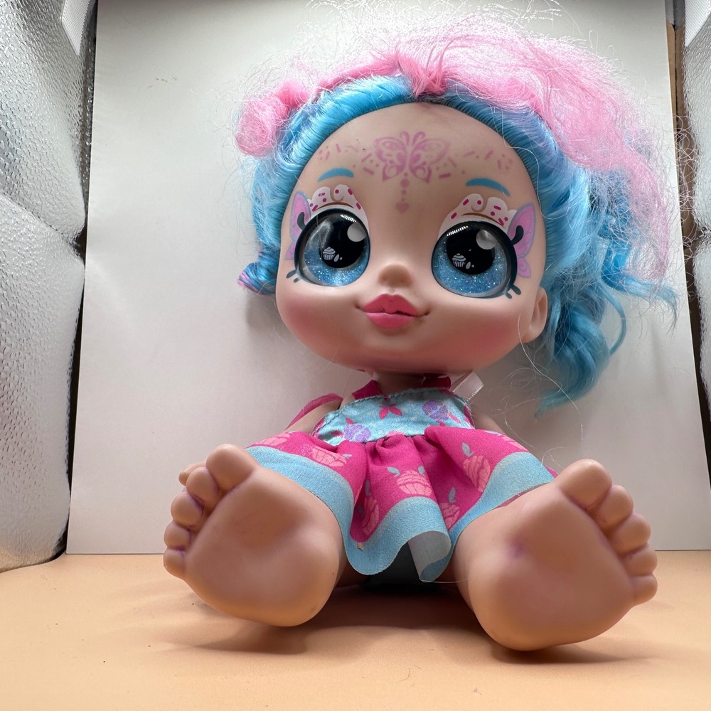 Kindi Kids Marsha Mello Doll Blue Pink Hair Big Eyes Moose Toys